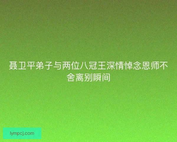 聂卫平弟子与两位八冠王深情悼念恩师不舍离别瞬间